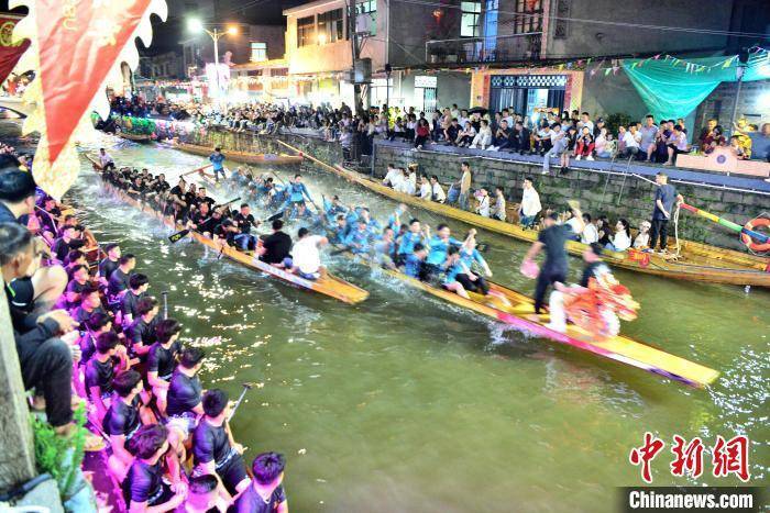 福建三溪独有端午习俗：夜赛龙舟 热闹非凡
