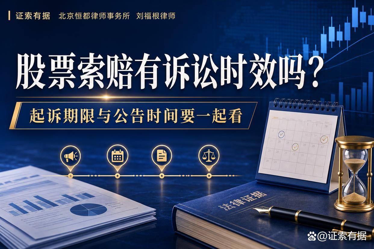 股票索赔有诉讼时效吗？股民维权要注意起诉期限和公告时间